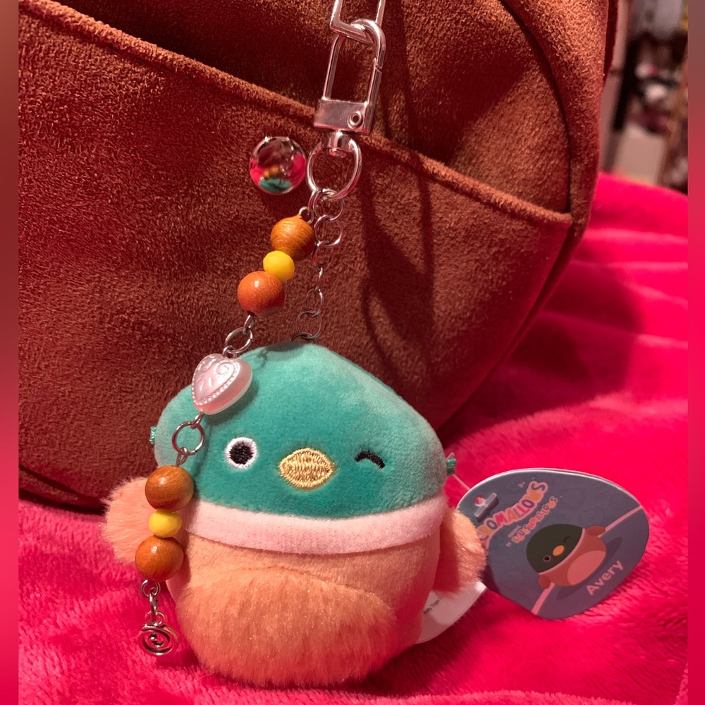 Handmade Lucky Duck Keychain Squishmallows Avery Hiraeth Way